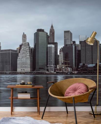 Lower Manhattan Murky Morning Wallpaper Lower Manhattan Murky Morning Wallpaper