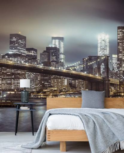 Brooklyn Bridge in the Evening Wallpaper Brooklyn Bridge in the Evening Wallpaper