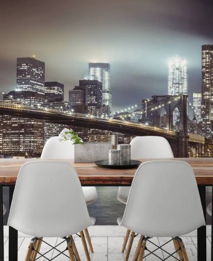 Brooklyn Bridge in the Evening Wallpaper Brooklyn Bridge in the Evening Wallpaper