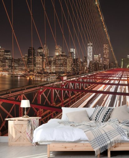 Brooklyn Bridge Street View Hintergrundbild Brooklyn Bridge Street View Hintergrundbild