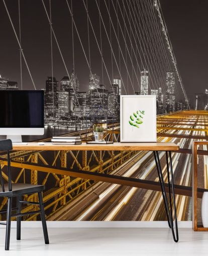 Brooklyn Bridge Bright Street Wall Mural Brooklyn Bridge Bright Street Wall Mural