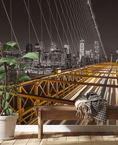 Brooklyn Bridge Bright Street Wall Mural Brooklyn Bridge Bright Street Wall Mural