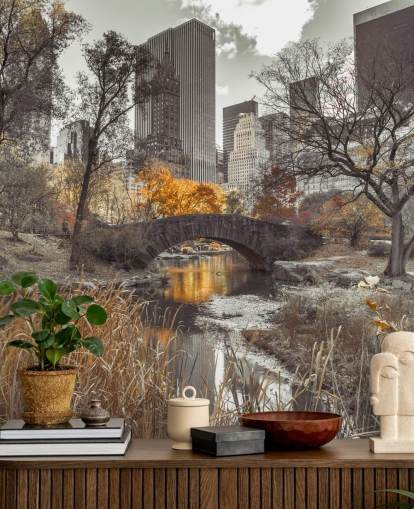 Vandstrøm på Central Park vægmaleri Vandstrøm på Central Park vægmaleri