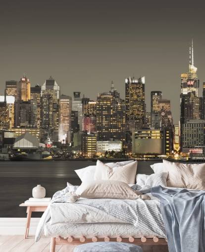 New York skyskrapa lampor Bakgrund New York skyskrapa lampor Bakgrund