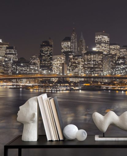 Brooklyn Bridge Atmosfærisk vægmaleri Brooklyn Bridge Atmosfærisk vægmaleri