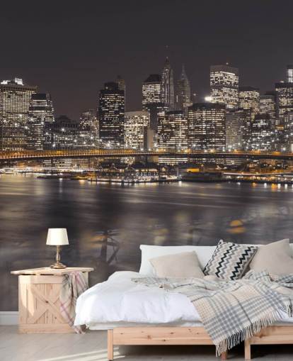 Brooklyn Bridge Atmospheric Wall Mural Brooklyn Bridge Atmospheric Wall Mural