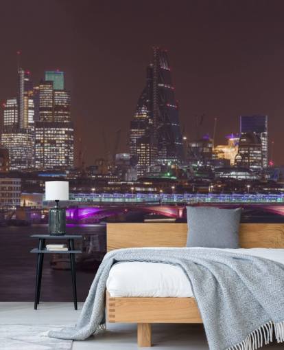 Panoramaudsigt over London Skyline Wallpaper Panoramaudsigt over London Skyline Wallpaper