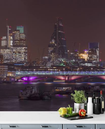 Panoramic view of London Skyline Wallpaper Panoramic view of London Skyline Wallpaper
