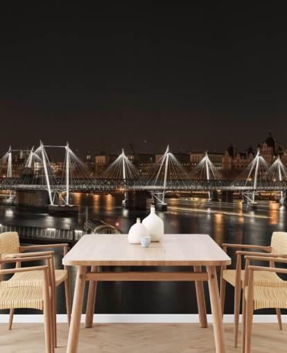 Night Lights over London Wall Mural Night Lights over London Wall Mural