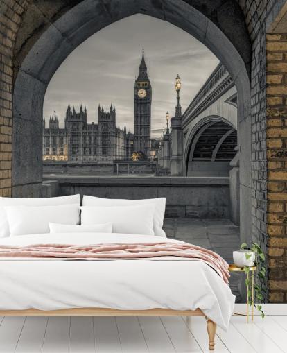 Udsigt over Westminster og Big Ben tapet Udsigt over Westminster og Big Ben tapet