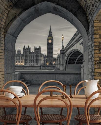 View of Westminster and Big Ben wallpaper View of Westminster and Big Ben wallpaper