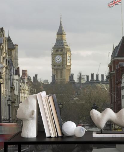 Trafalgar Square med Big Ben tapetmaleri Trafalgar Square med Big Ben tapetmaleri