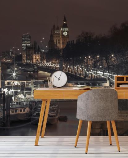 London City at Night -taustakuva London City at Night -taustakuva