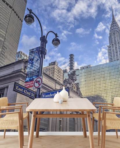 New York Cityscape med Chrysler Building Veggmaleri New York Cityscape med Chrysler Building Veggmaleri