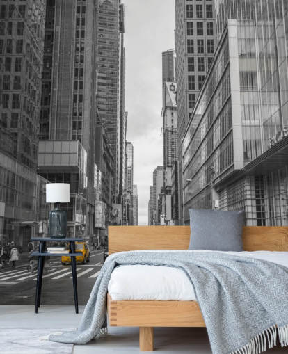 Ohjaamo New York City Street -seinämaalauksessa Ohjaamo New York City Street -seinämaalauksessa