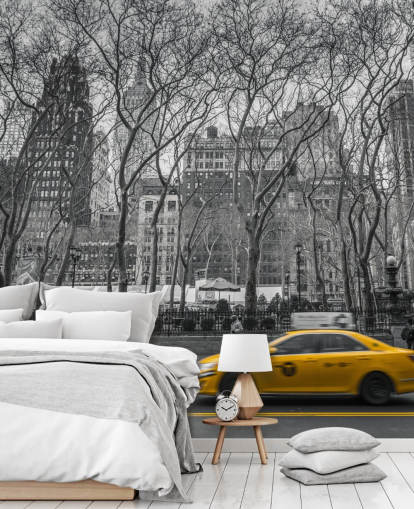 New York Taxi Farge Splash Veggmaleri New York Taxi Farge Splash Veggmaleri