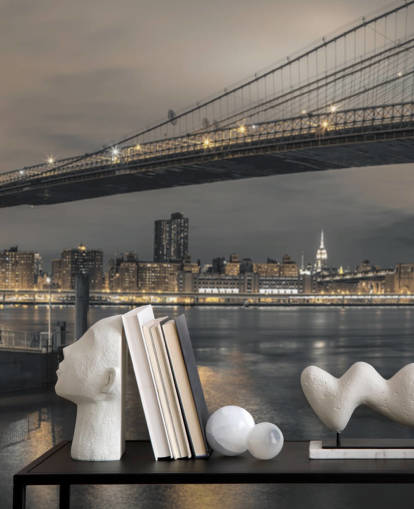 Brooklyn Bridge Langskudd Veggmaleri Brooklyn Bridge Langskudd Veggmaleri