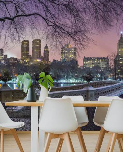 New York Central Park Bridge väggmålning New York Central Park Bridge väggmålning