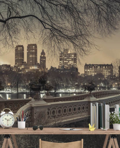 Carta da parati Central Park Long Bridge Carta da parati Central Park Long Bridge