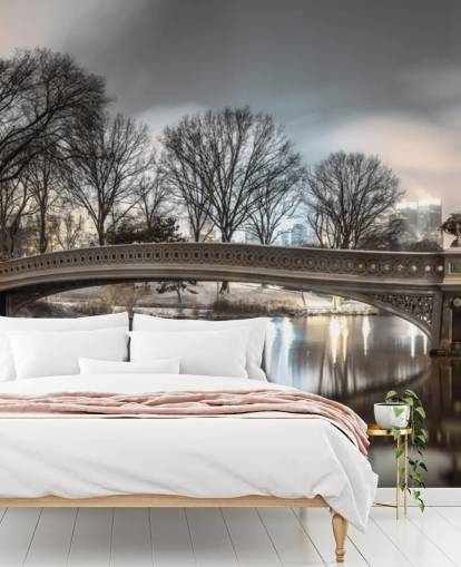 Bow Bridge over Turtle Pond Wallpaper Bow Bridge over Turtle Pond Wallpaper