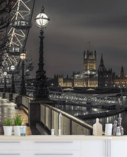 Westminster across the Thames River wallpaper Westminster across the Thames River wallpaper