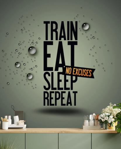 customizable motivational fitness wallpaper mural called Motivating Gym for gyms, sports clubs and home gyms customizable motivational fitness wallpaper mural called Motivating Gym for gyms, sports clubs and home gyms