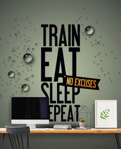 anpassningsbar motiverande fitness tapet väggmålning som heter Motivating Gym för gym, idrottsklubbar och hemmagym anpassningsbar motiverande fitness tapet väggmålning som heter Motivating Gym för gym, idrottsklubbar och hemmagym