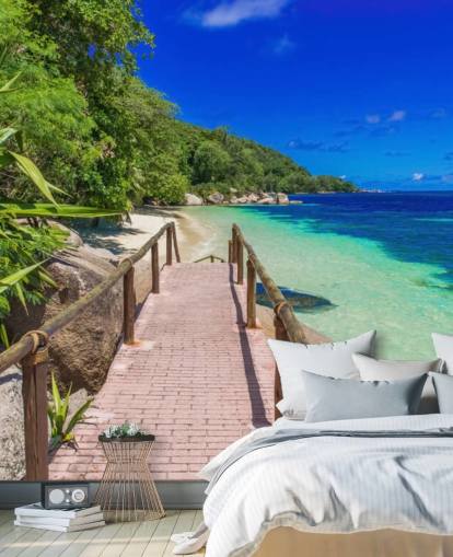 Pad bij Paradise Coast Behangmuurschildering Pad bij Paradise Coast Behangmuurschildering