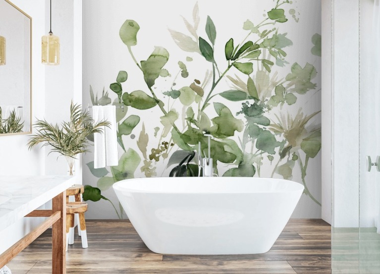 Bathroom Wallpaper Murals | Wallsauce UK