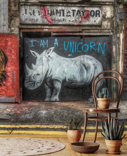 spray painted customisable graffiti wallpaper mural called Be What You Want to Be by Nick Jackson for bedrooms or office spray painted customisable graffiti wallpaper mural called Be What You Want to Be by Nick Jackson for bedrooms or office