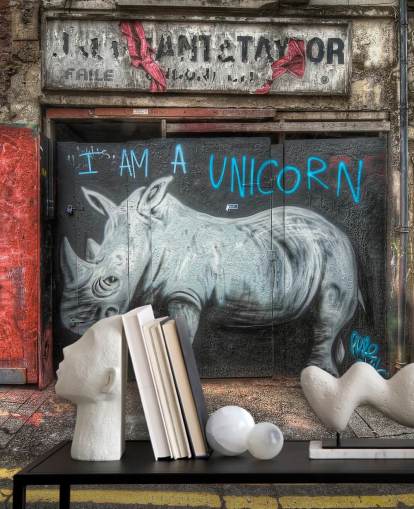 spray painted customisable graffiti wallpaper mural called Be What You Want to Be by Nick Jackson for bedrooms or office spray painted customisable graffiti wallpaper mural called Be What You Want to Be by Nick Jackson for bedrooms or office