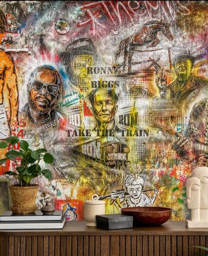 Graffiti-Montage-Tapete Graffiti-Montage-Tapete