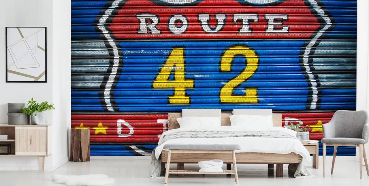 Papier peint Route 42 Graffiti