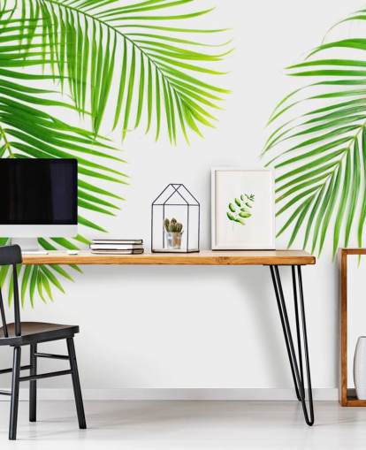 light green palm leaves wallpaper light green palm leaves wallpaper