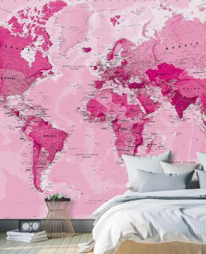 Bright Pink Wallpaper Mural Bright Pink Wallpaper Mural
