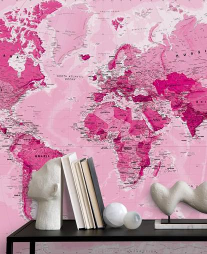 Bright Pink Wallpaper Mural Bright Pink Wallpaper Mural