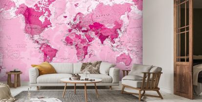 Beauty Everywhere - Pink – a wall mural for every room – Photowall