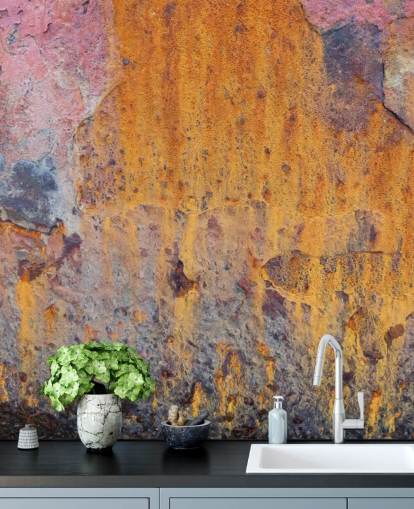 Farget Rust Bakgrunn Mural Farget Rust Bakgrunn Mural