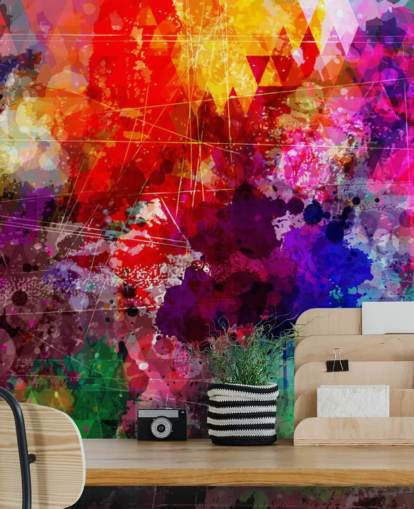 individuelles Graffiti-Tapeten-Wandbild mit dem Namen Rainbow Graffiti für das Kinderzimmer individuelles Graffiti-Tapeten-Wandbild mit dem Namen Rainbow Graffiti für das Kinderzimmer