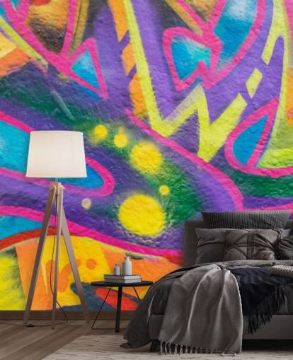 Colourful Graffiti Writing Wallpaper Mural Colourful Graffiti Writing Wallpaper Mural
