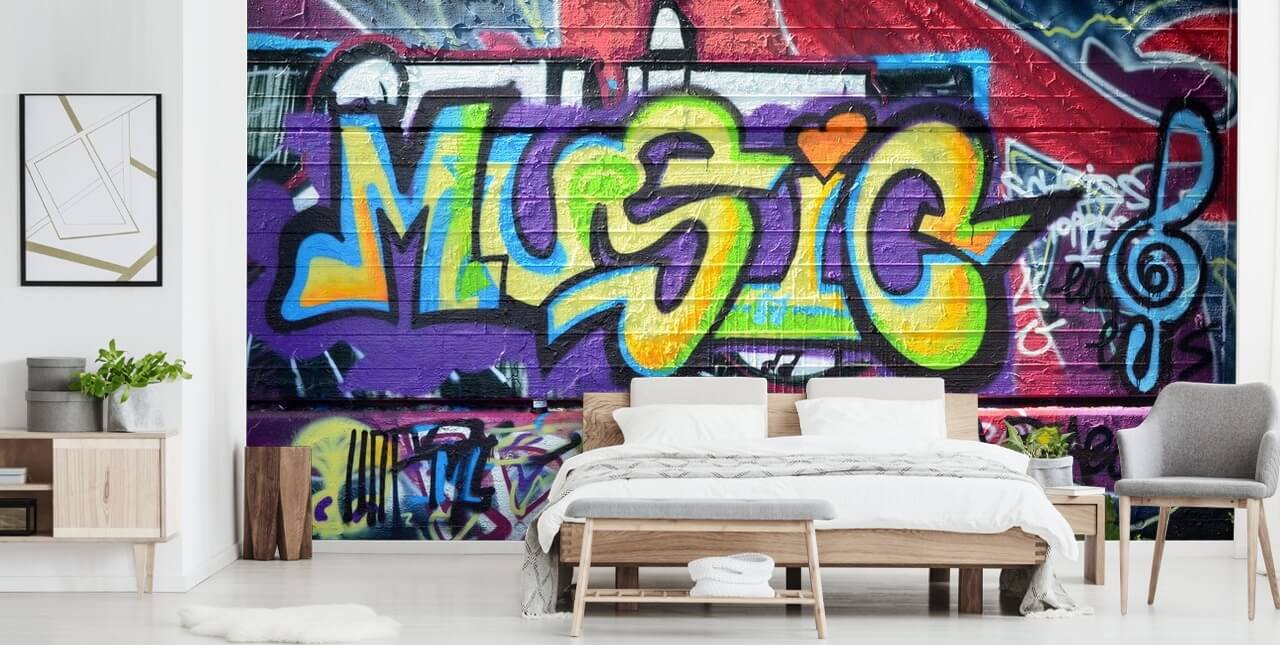 Music Style Street Art Wallpaper