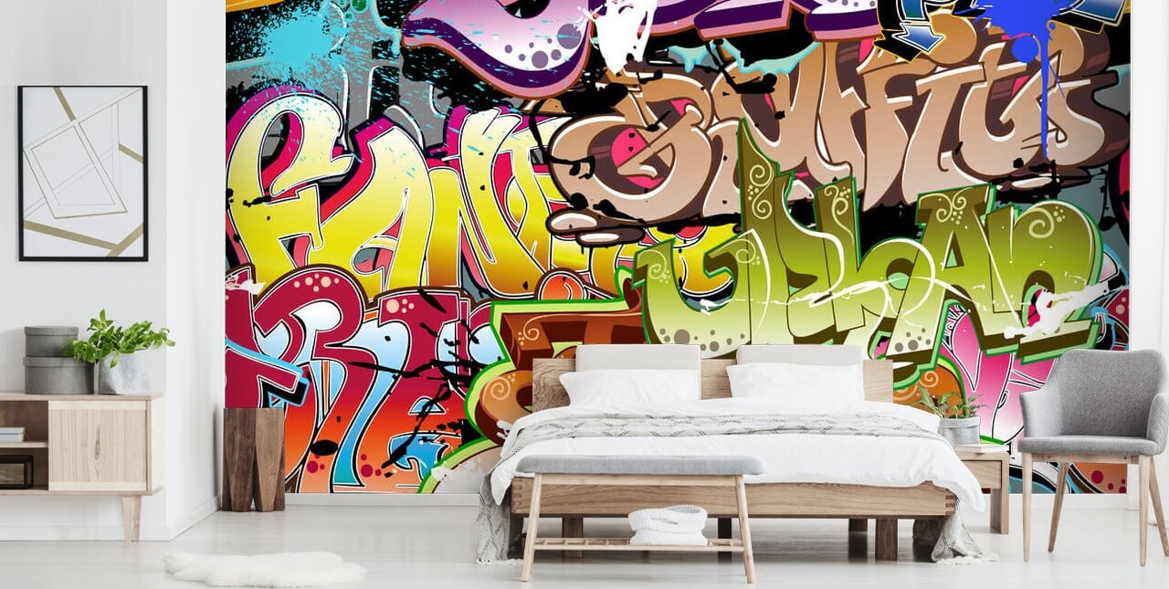 Papier Peint Fresque Les Mots