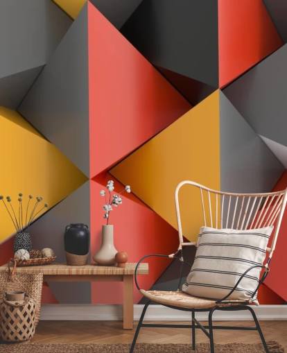 3D Pyramider Bakgrunn Mural 3D Pyramider Bakgrunn Mural