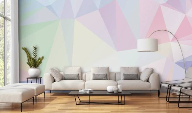 Polygon Light Pastel Baggrund