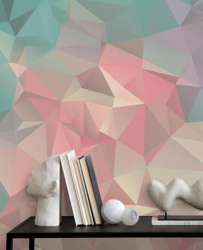 Pastel Blue and Pink Wallpaper Mural Pastel Blue and Pink Wallpaper Mural
