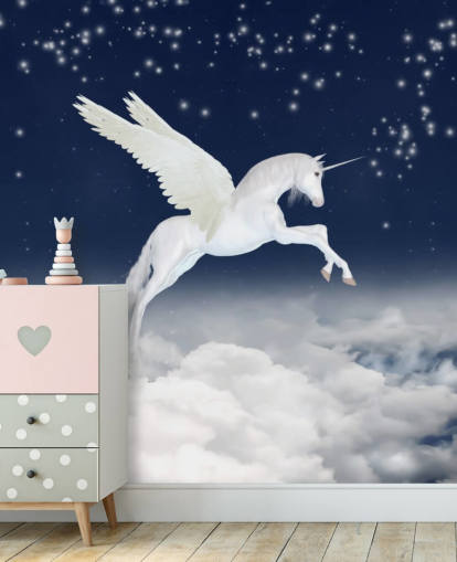 Eenhoorn in de lucht Wallpaper Eenhoorn in de lucht Wallpaper