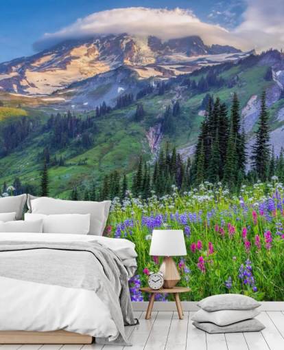 Mt Rainier Wildflowers Mountain Wallpaper Mt Rainier Wildflowers Mountain Wallpaper