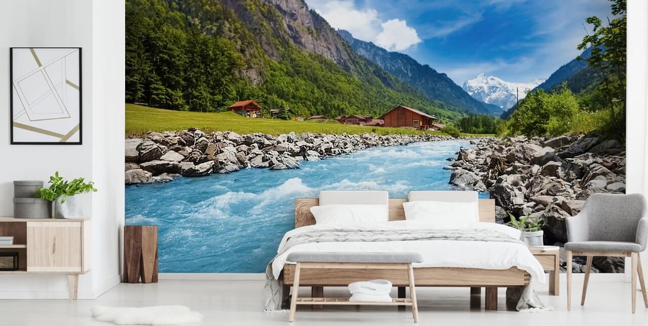 Papier Peint Fresque Paysage Suisse
