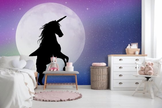 Unicorn in the Moonlight Unicorn Wallpaper