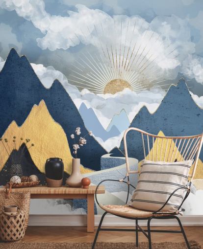 Mural de parede Bright Future II da SpaceFrog Desig Mural de parede Bright Future II da SpaceFrog Desig